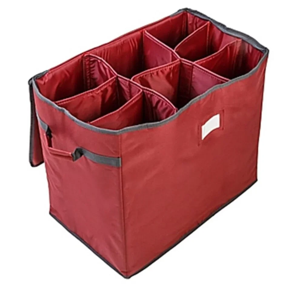 Squared Away 8-Compartment Holiday Decoration Storage Chest Closet Organizer NEW